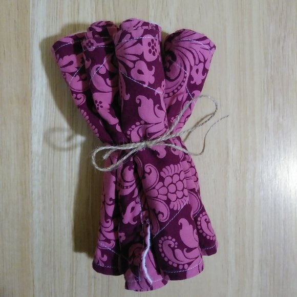 Reusable Paper Towels Handmade Cloth Unpaper Towels Set of 5 - Picture 1 of 3